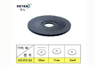 KR-P0164 PP PE 검정 플라스틱 세탁기 3mm 간격 0.43 인치 구멍 ID 1.88 인치 OD 협력 업체