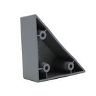 KR-P0262 삼각형 구석 플라스틱 소파 다리 보충은 회색 30mm 고도 협력 업체
