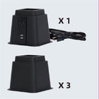 5V DC USB 12A 125V 3 인치 검정색 조정가능 베드 승강기 라이저 협력 업체